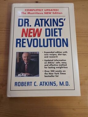Dr. Atkins New Diet Revolution Hardback Cookbook Weight Loss Book
